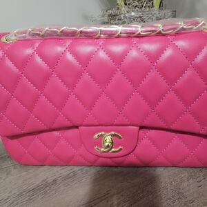 Chanel Pink Quilted Shoulder Bag